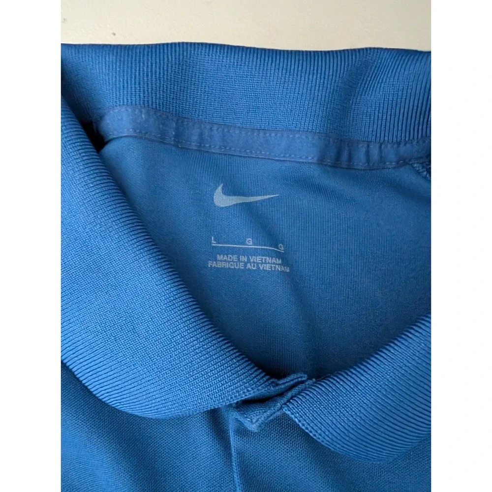 Nike Polo Shirt, Large,‎ Blue, Kansas City Royals Embroidered, Casual, Mens